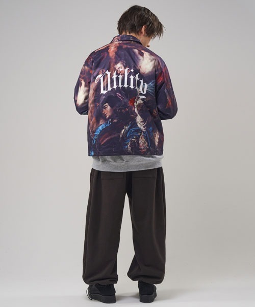 EFFECTEN（エフェクテン）の「EFFECTEN エフェクテン /“A.O.T.M” Baroque Coach Jacket（ナイロンジャケット・メンズ・ブラック系・MEDIUM/LARGE）」の6枚目の写真
