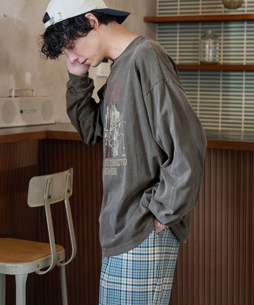 ヴィンテージライクピグメントビックロンT MONO-MART LADY'S│MONO