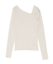 LAGUNAMOON | アシンメトリータックニットプルオーバー(ニット/セーター)