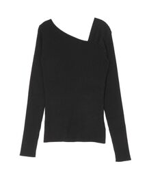 LAGUNAMOON | アシンメトリータックニットプルオーバー(ニット/セーター)