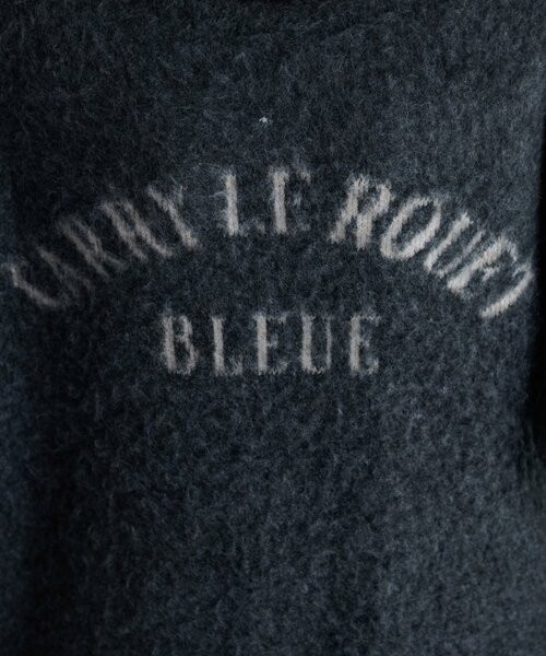 DISCOAT（ディスコート）の「【WEB限定】ダブルジャガードアーチロゴニット《ユニセックス》（ニット/セーター・レディース・ブラウン/ベージュ/チャコールグレー・FREE）」の4枚目の写真