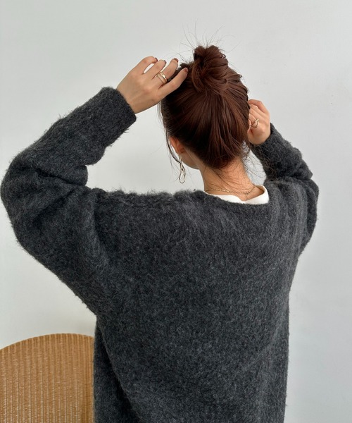 【セール】【ユニセックス/WEB限定】ダブルジャガードアーチロゴニット（ニット/セーター）｜DISCOAT（ディスコート）