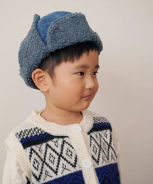 Bambin（ボンバン）の「【 Bambin / ボンバン 】 ボア & コーデュロイ フライトキャップ（キャップ・キッズ）」