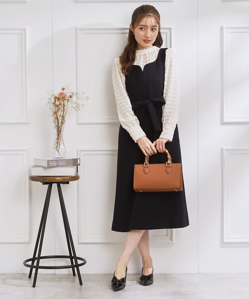 couture brooch（クチュールブローチ）の「◆モールレース前後2wayブラウス（シャツ/ブラウス・レディース・アイボリー・38/42）」の13枚目の写真