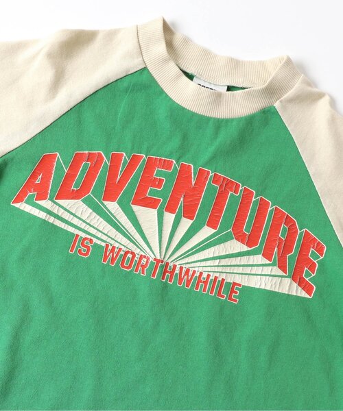 BREEZE(ブリーズ)の「【WEB限定】ラグランロゴTシャツ(Tシャツ/カットソー・キッズ・チャコール/グリーン/アイボリー/グレー・100/90/130/120/110/80/140)」の8枚目の写真