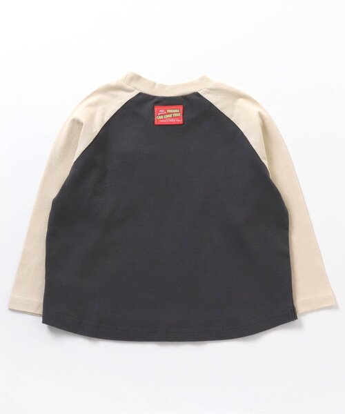 BREEZE(ブリーズ)の「【WEB限定】ラグランロゴTシャツ(Tシャツ/カットソー・キッズ・チャコール/グリーン/アイボリー/グレー・100/90/130/120/110/80/140)」の15枚目の写真