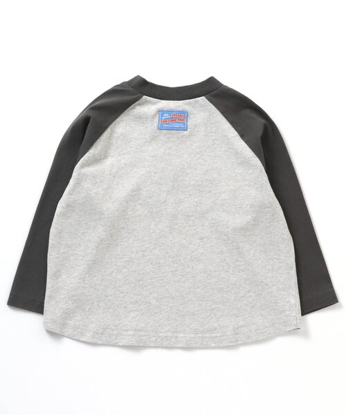 BREEZE(ブリーズ)の「【WEB限定】ラグランロゴTシャツ(Tシャツ/カットソー・キッズ・チャコール/グリーン/アイボリー/グレー・100/90/130/120/110/80/140)」の17枚目の写真