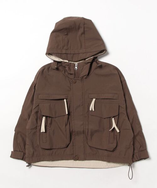 aimoha（アイモハ）の「【aimoha-KIDS-】子供服　マウンテンジャケット（マウンテンパーカー・キッズ・チョコ/オフホワイト・130/120/160/150/140/110）」の10枚目の写真