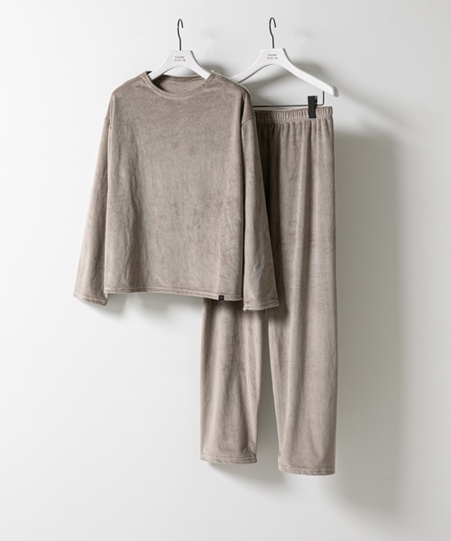 COLONY 2139(コロニートゥーワンスリーナイン)の「ベロア風パジャマ(ルームウェア/パジャマ・レディース・ネイビー/ダークグレー/グレイッシュベージュ・FREE)」の12枚目の写真