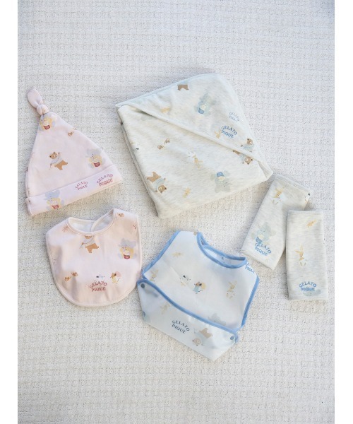 gelato pique（ジェラートピケ）の「【BABY】パジャマパーティー柄キャップ（その他ベビー用品・キッズ・ピンク/グレー・FREE）」の9枚目の写真