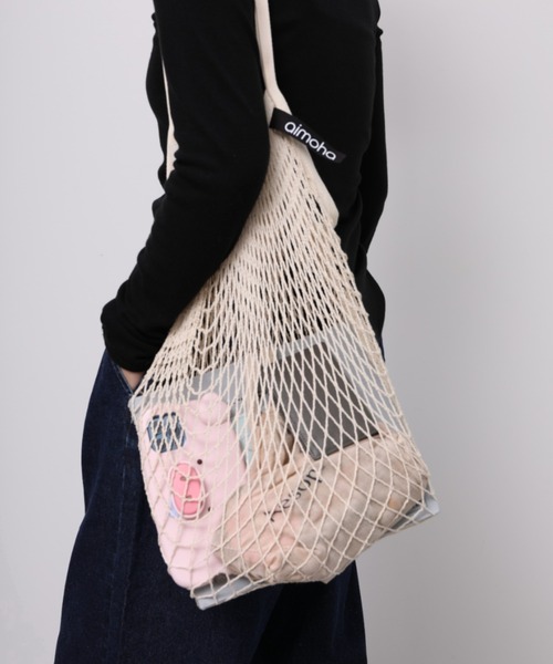 【美品】mojocamar メッシュバッグ カラーメッシュショルダーバック