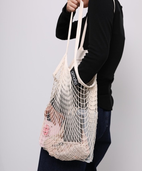 セール】コットンメッシュバッグ（ショルダーバッグ）｜aimoha
