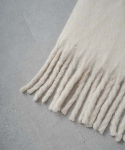 PUAL CE CIN（ピュアルセシン）の「起毛フェイクウール無地マフラー（マフラー・レディース・オレンジ/ライトベージュ/ライトグレー/アイボリー/ピンクベージュ・FREE）」の19枚目の写真