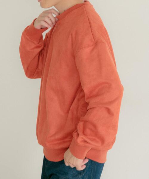 ITEMS URBANRESEARCH（アイテムズ アーバンリサーチ）の「裏フリースフェイクスウェード プルオーバー（その他トップス・メンズ・ブラック/アイボリー/レッド/ブルー・LARGE/MEDIUM）」の6枚目の写真