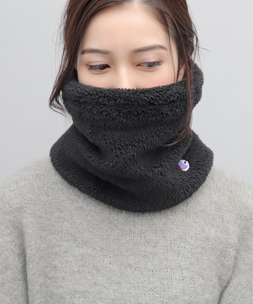 Champion（チャンピオン）の「たっぷりボリューム ファーフリース 裏ボア ネックウォーマー（ネックウォーマー/スヌード・メンズ・オフホワイト/ブラック・FREE）」の19枚目の写真