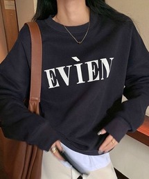 EVIENロゴプリントトレーナー