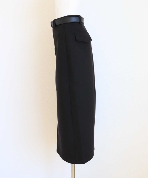 OSYAREVO（オシャレボ）の「ベルト付き ミモレ丈 スカート（スカート・レディース・ブラウン/チャコール/ブラック・LARGE/MEDIUM）」の17枚目の写真