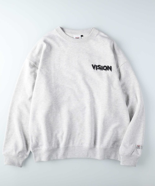 VISION STREET WEAR(ヴィジョンストリートウェア)の「【VISION STREET】別注 ゴーストプリントクルースウェット(スウェット・メンズ・ホワイト/ダークグレー/ブルー/グレー・L/M/XL)」の16枚目の写真