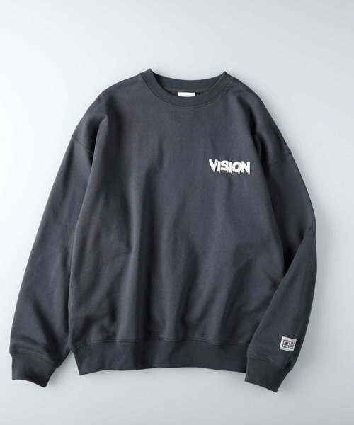 VISION STREET WEAR(ヴィジョンストリートウェア)の「【VISION STREET】別注 ゴーストプリントクルースウェット(スウェット・メンズ・ホワイト/ダークグレー/ブルー/グレー・L/M/XL)」の14枚目の写真