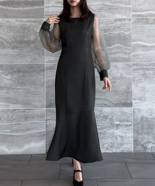 【miacharme】マーメイドロングOP Mila Owen - アシメマーメイドスカート ドット 0の通販 by ちー