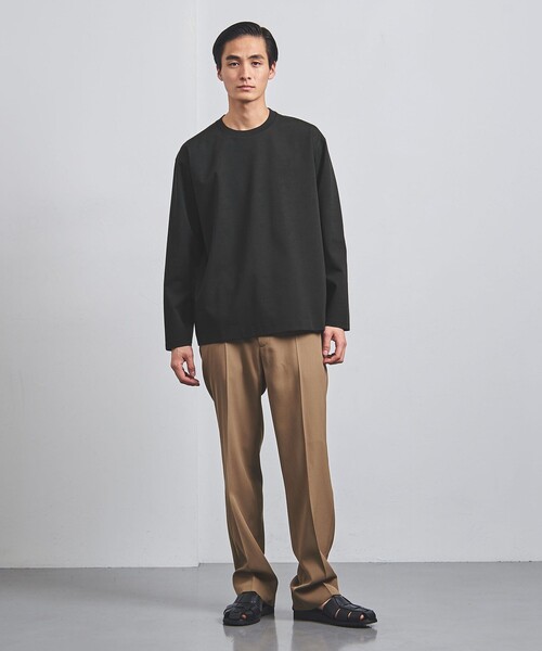 UNITED ARROWS（ユナイテッドアローズ）の「ポンチ ロングスリーブ Tシャツ デオドランド -抗菌防臭-（Tシャツ/カットソー・メンズ・ホワイト/ライトグレー/ブラック・S/M/L/XL）」の7枚目の写真