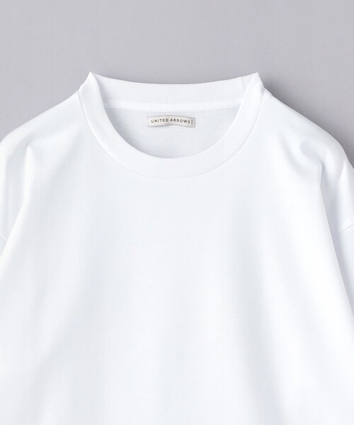 UNITED ARROWS（ユナイテッドアローズ）の「ポンチ ロングスリーブ Tシャツ デオドランド -抗菌防臭-（Tシャツ/カットソー・メンズ・ホワイト/ライトグレー/ブラック・S/M/L/XL）」の13枚目の写真