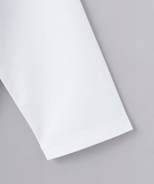 UNITED ARROWS（ユナイテッドアローズ）の「ポンチ ロングスリーブ Tシャツ デオドランド -抗菌防臭-（Tシャツ/カットソー・メンズ・ホワイト/ライトグレー/ブラック・S/M/L/XL）」の14枚目の写真