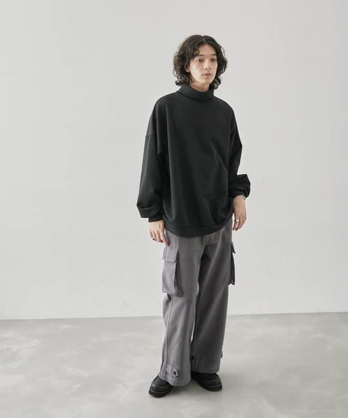 JUNRED(ジュンレッド)の「ユーロミリタリーカーゴフレアパンツ(カーゴパンツ・メンズ・ブラック/チャコールグレー/オフホワイト・L/M/S)」の14枚目の写真