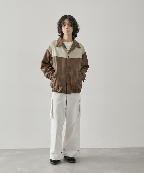 JUNRED(ジュンレッド)の「ユーロミリタリーカーゴフレアパンツ(カーゴパンツ・メンズ・ブラック/チャコールグレー/オフホワイト・L/M/S)」の15枚目の写真