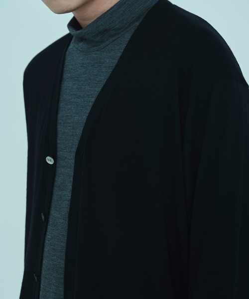 DUNLOP REFINED(ダンロップリファインド)の「【DUNLOP REFINED】SUPER100’S 2/72WOOL WASHABLE CARDIGAN(カーディガン/ボレロ・メンズ・チャコール/ブラック/ベージュ・M/L/XL)」の7枚目の写真