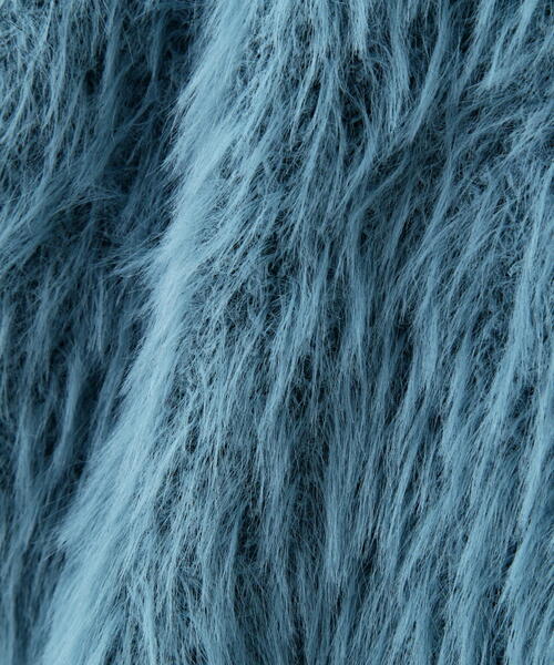 FREE'S MART（フリーズマート）の「［WEB限定］フェザーショート丈カーディガン（カーディガン/ボレロ・レディース・グリーン/ホワイト/ブルー/ネイビー/パープル・FREE）」の9枚目の写真