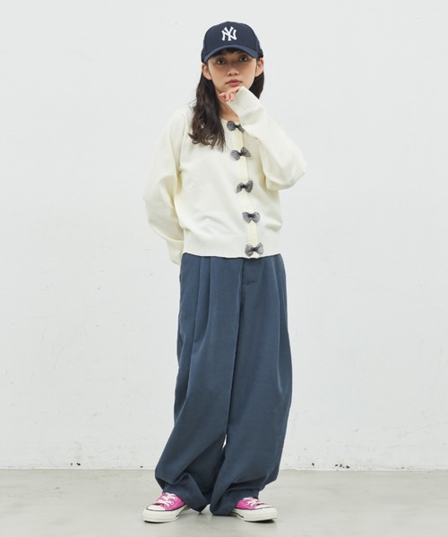 MERLOT（メルロー）の「オーガンジーリボンカーディガン（カーディガン/ボレロ・レディース・ナチュラル/レッド/ブラック・FREE）」の16枚目の写真