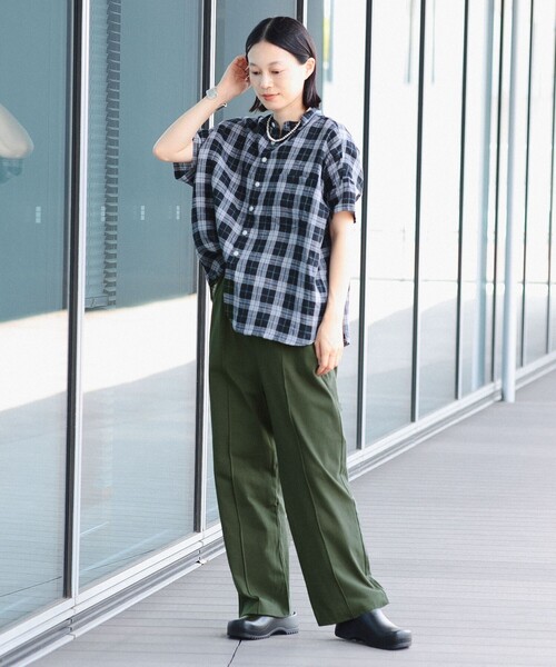 BEAMS BOY（ビームスボーイ）の「リネン チェック スタンド