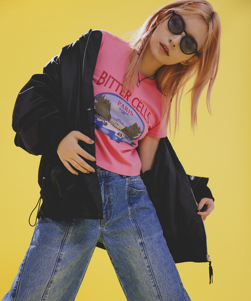 BITTER CELLS（ビターセルズ）の「【BITTER CELLS】プリントTシャツ（Tシャツ/カットソー・レディース・ブラック/ピンク/ホワイト・S/L）」の19枚目の写真