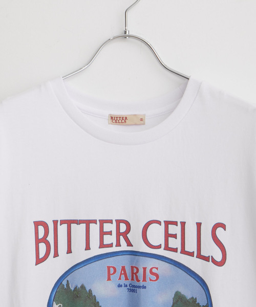 BITTER CELLS（ビターセルズ）の「【BITTER CELLS】プリントTシャツ（Tシャツ/カットソー・レディース・ブラック/ピンク/ホワイト・S/L）」の7枚目の写真