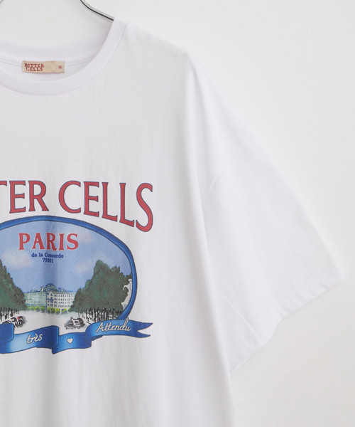 BITTER CELLS（ビターセルズ）の「【BITTER CELLS】プリントTシャツ（Tシャツ/カットソー・レディース・ブラック/ピンク/ホワイト・S/L）」の9枚目の写真