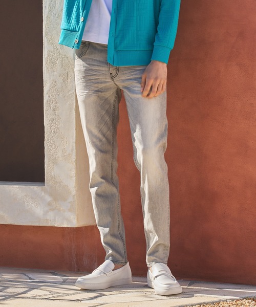 RATTLE TRAP（ラトルトラップ）の「9オンスハイパーストレッチデニムパンツ（デニムパンツ・メンズ・ブラック/ライトグレー・LL/L/M/S）」の3枚目の写真