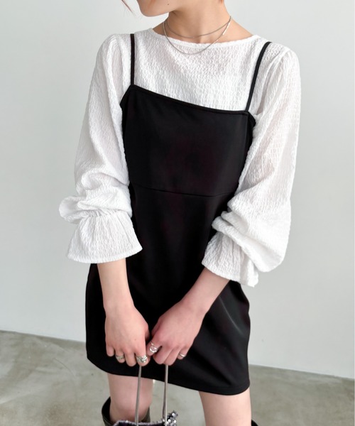 EPIMI E'PIMMY(エピミエピミー)の「2WAYカシュクールプルオーバー(シャツ/ブラウス・レディース・オフホワイト/グレー/ブラック・MEDIUM)」の14枚目の写真
