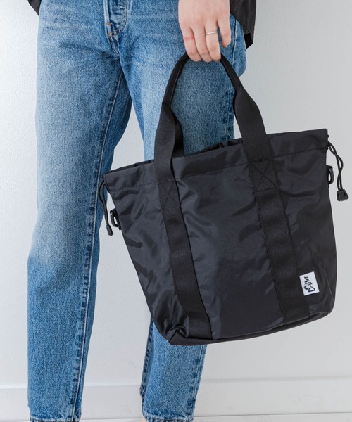 Drifter(ドリフター)の「DRIFTER ハンドルバスケットトート(トートバッグ・レディース・ブラック/モカ・ONE)」の10枚目の写真