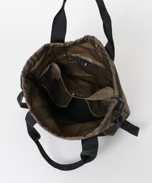 Drifter(ドリフター)の「DRIFTER ハンドルバスケットトート(トートバッグ・レディース・ブラック/モカ・ONE)」の7枚目の写真