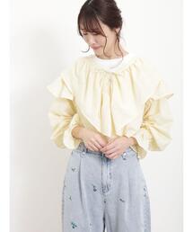 Samansa Mos2 | フリルカラーボレロブラウス(シャツ/ブラウス)