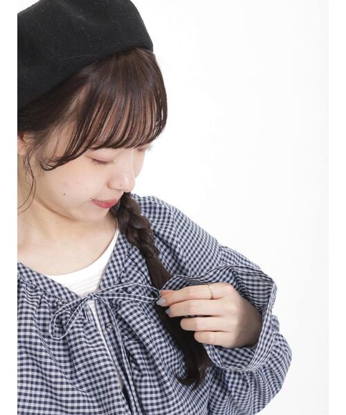 Samansa Mos2(サマンサ モスモス)の「フリルカラーボレロブラウス(シャツ/ブラウス・レディース・ブラック/オフホワイト/イエロー/ネイビー・F)」の7枚目の写真