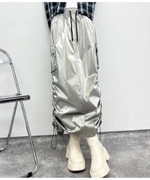 ANAP | メタリックタフタ サイドシャーリング ロングスカート(スカート)