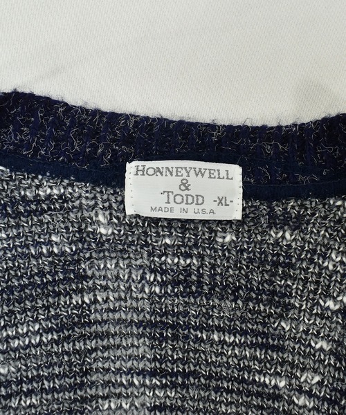 VINTAGE（ヴィンテージ）の「【ヴィンテージ古着】80-90’s HONNEYWELL＆TODD チェック柄 デザインカーディガン USA製（カーディガン/ボレロ・メンズ・その他・X-LARGE）」の4枚目の写真
