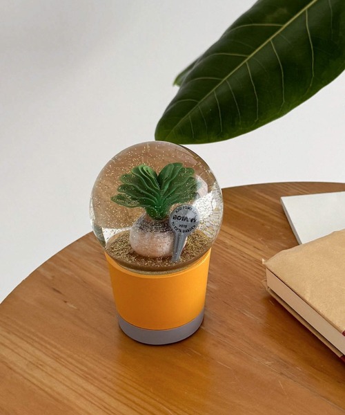 CANAL JEAN(キャナルジーン)の「DULTON PLANTS WATER GLOBE BOOPHANE プランツウォーターグローブブーファン/NB-0676/003(インテリア雑貨・レディース・イエロー・ONE SIZE)」の1枚目の写真