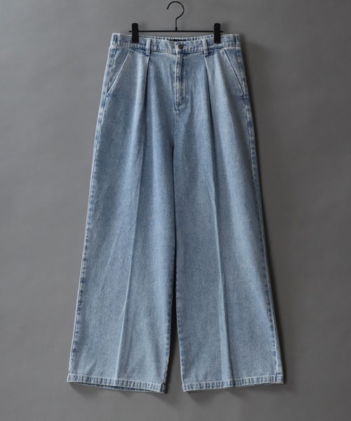 SITRY（シトリー）の「1Tuck Wide Straight Denim Pants/1タック ワイド ストレート デニムパンツ（デニムパンツ・メンズ・ブルー系その他/ブラック/サックスブルー/ブラック系その他/ブラック系その他2・M/L/S）」の18枚目の写真