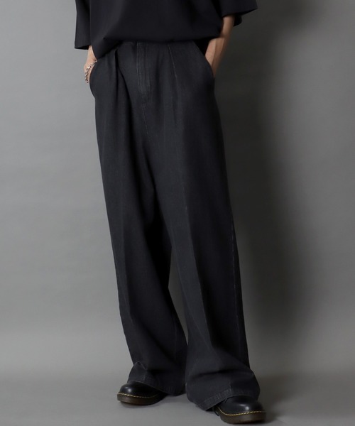 SITRY（シトリー）の「1Tuck Wide Straight Denim Pants/1タック ワイド ストレート デニムパンツ（デニムパンツ・メンズ・ブルー系その他/ブラック/サックスブルー/ブラック系その他/ブラック系その他2・M/L/S）」の17枚目の写真