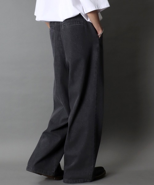 SITRY（シトリー）の「1Tuck Wide Straight Denim Pants/1タック ワイド ストレート デニムパンツ（デニムパンツ・メンズ・ブルー系その他/ブラック/サックスブルー/ブラック系その他/ブラック系その他2・M/L/S）」の11枚目の写真