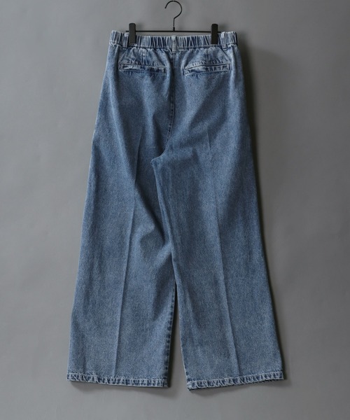SITRY（シトリー）の「1Tuck Wide Straight Denim Pants/1タック ワイド ストレート デニムパンツ（デニムパンツ・メンズ・ブルー系その他/ブラック/サックスブルー/ブラック系その他/ブラック系その他2・M/L/S）」の22枚目の写真