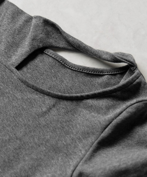 お値下げ！　ワンショルダーカットトップス セール】【 3color 】ワンショルダーカットアウトショート